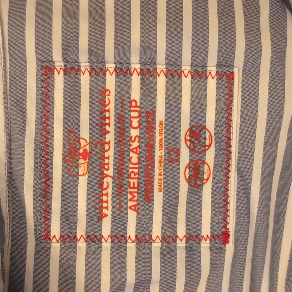 Vineyard Vines America's Cup 3/4 Sleeve Blouse - Picture 3 of 8